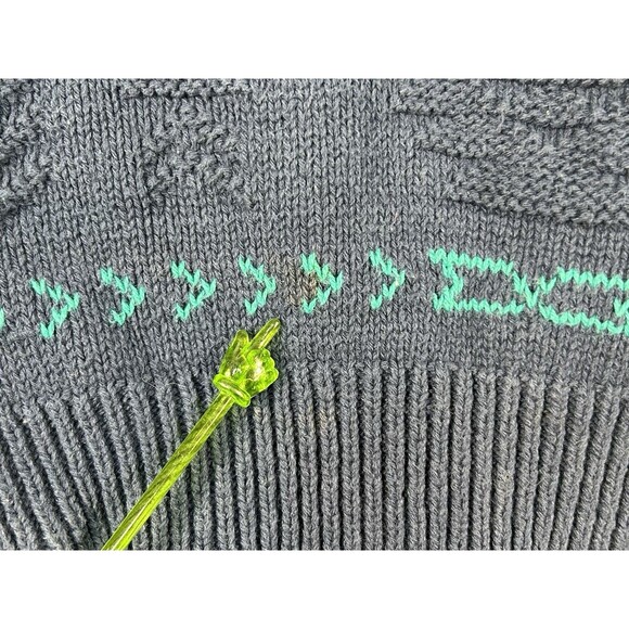 VTG Woolrich Sweater Men's Sz XL Crewneck Southwest Aztec Cabincore Grandpa - Picture 4 of 11